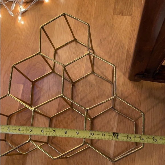 Mid century modern decor wine/storage rack - Picture 3 of 4